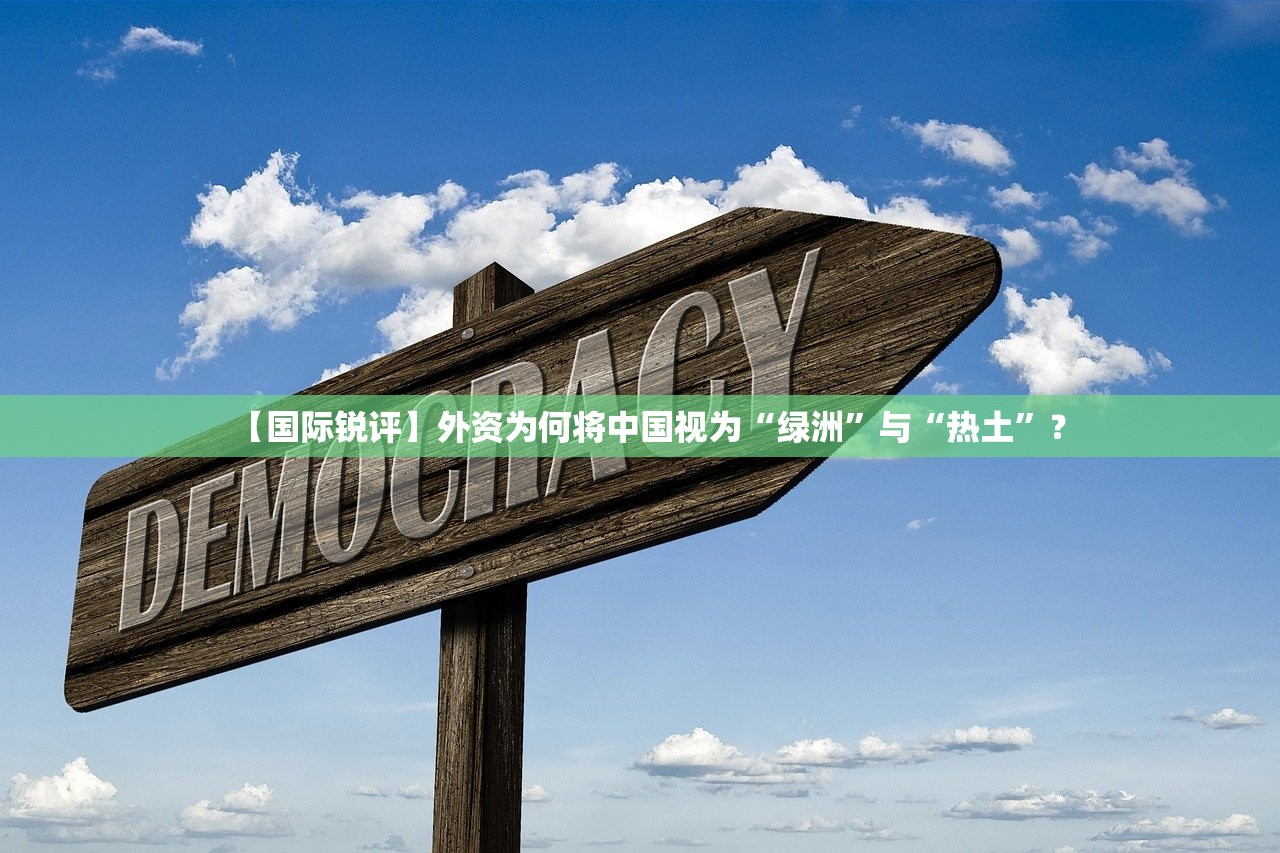【国际锐评】外资为何将中国视为“绿洲”与“热土”？