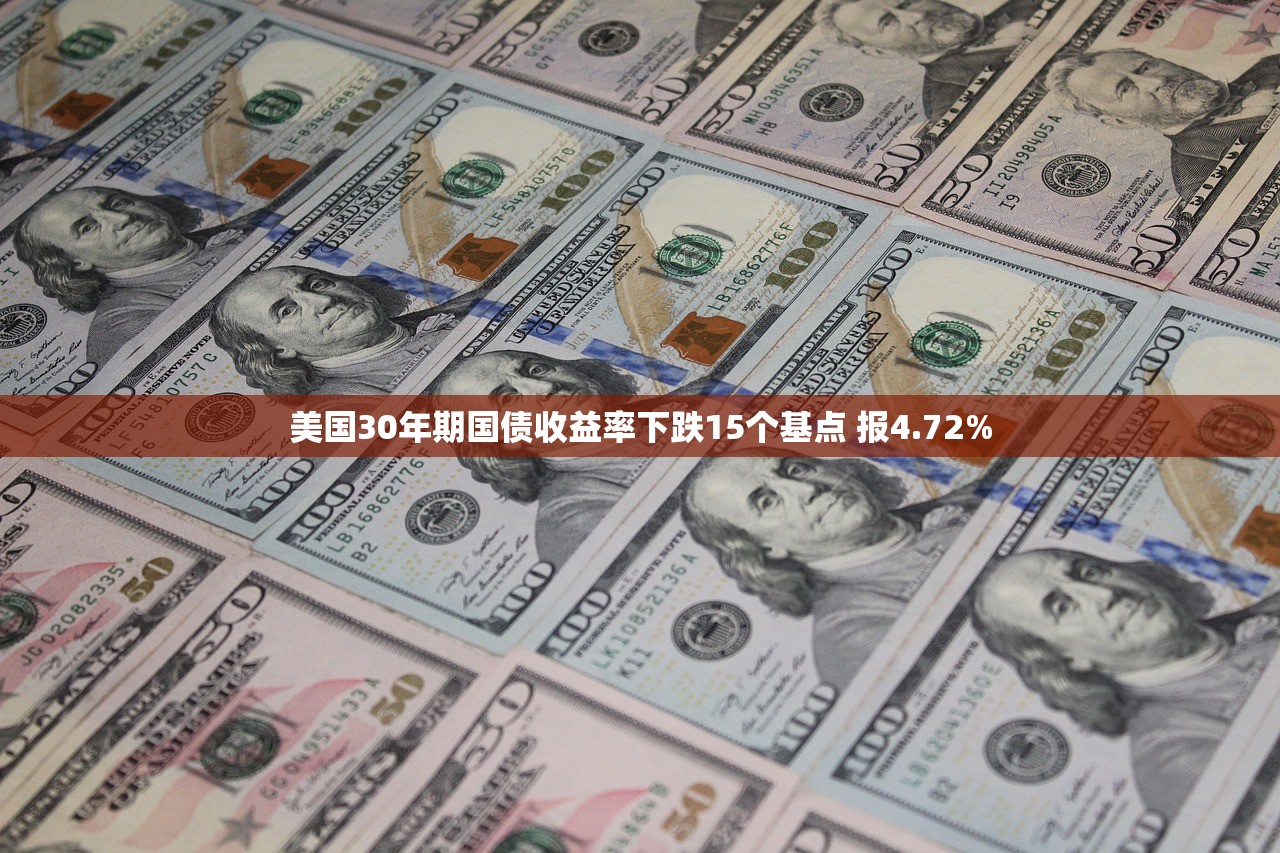 美国30年期国债收益率下跌15个基点 报4.72%
