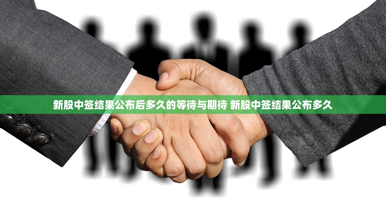 新股中签结果公布后多久的等待与期待 新股中签结果公布多久