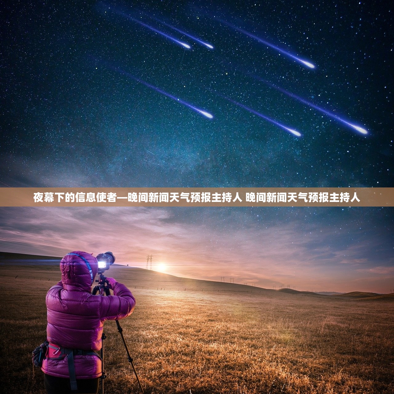夜幕下的信息使者—晚间新闻天气预报主持人 晚间新闻天气预报主持人